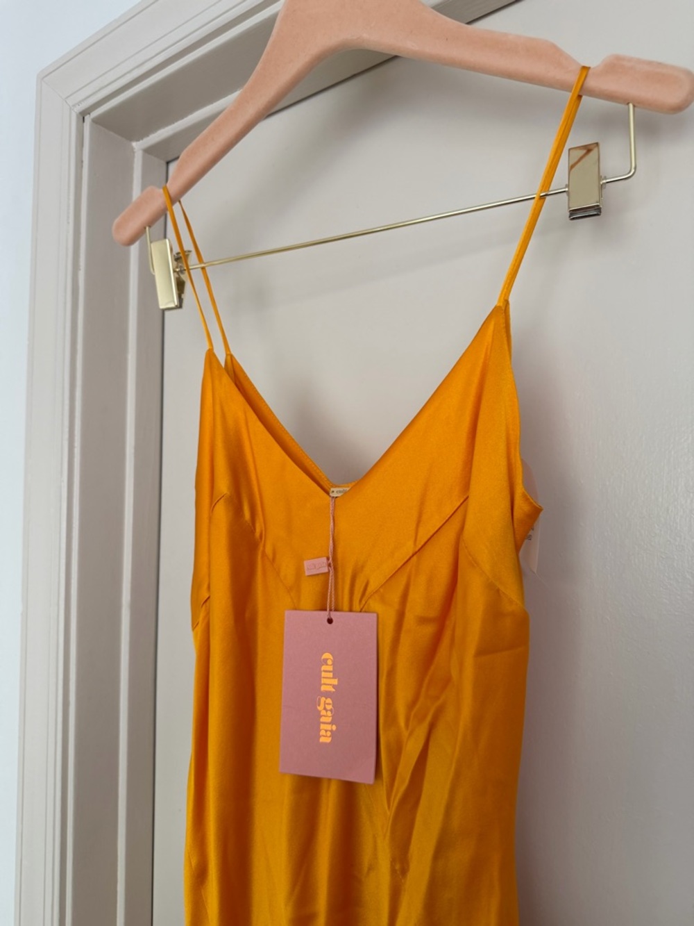Cult Gaia Crissy Gown Marigold NEW! Small Cutout Maxi Dress Evening Resort - Picture 3 of 11